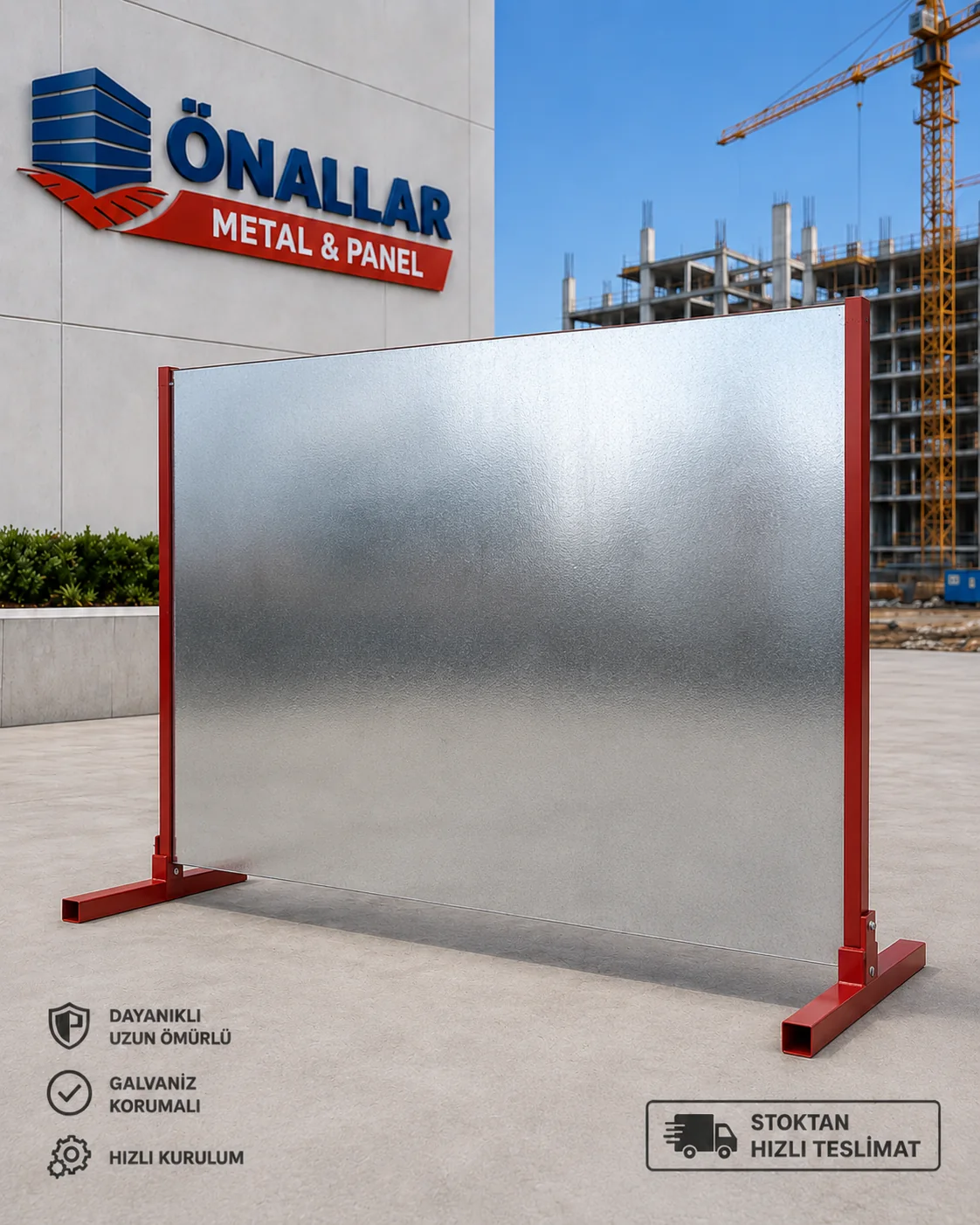 Düz Sac Panel gerçek ürün ve uygulama fotoğrafı