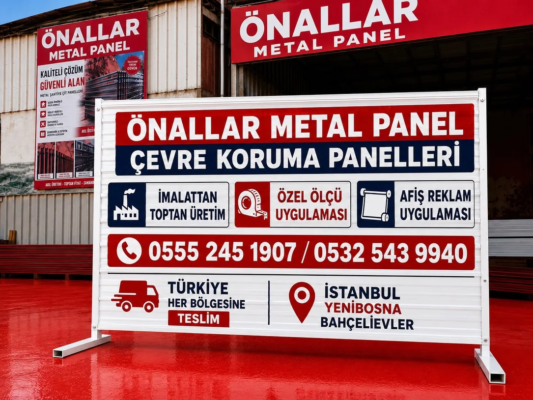 Reklamlı Panel Uygulaması gerçek ürün ve uygulama fotoğrafı